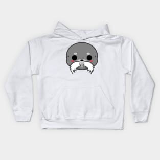 Cute Bearded Seal Kids Hoodie